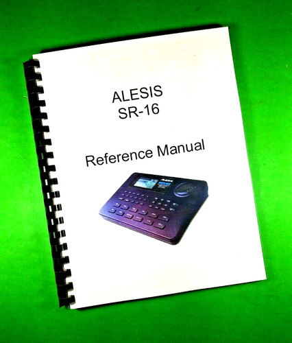 Owners manual for - manual, sr-16