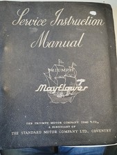 Triumph Mayflower original Service Manual 1st edition. - 1005