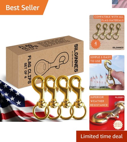 Flag clips for rope pack - rope, 4-pack