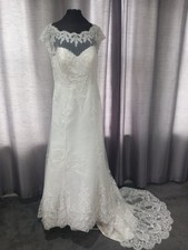 Venus Wedding Dress Ivory Lace Size 14/16 uk New