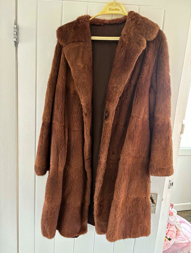 Real mink women brown silk - real,