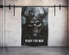 Viking Skull Gym Tapestry -