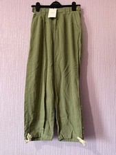 Bershka khaki green high waist