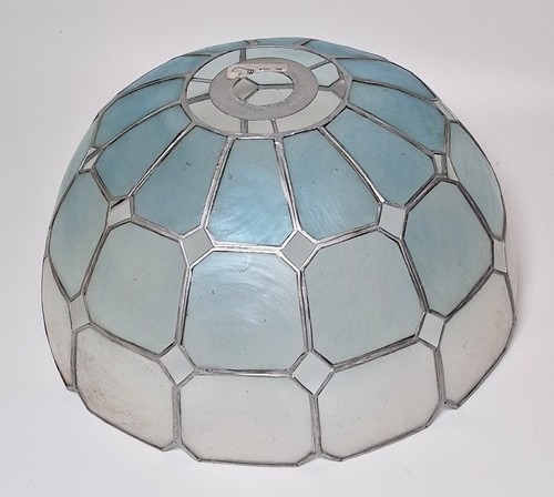 Vintage capiz light shade - capiz,
