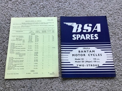 1954 1956 british bsa - bsa, bantam