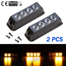 2x 12-24V 4 LED Orange Amber
