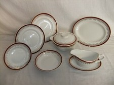 c4 Pottery Alfred Meakin and Myott - Royalty, burgundy gilded, STAMPS VARY, 2D2A