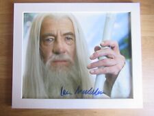 lord of the rings hand signed Ian McKellen, Gandalf, Christmas gift framed, coa.