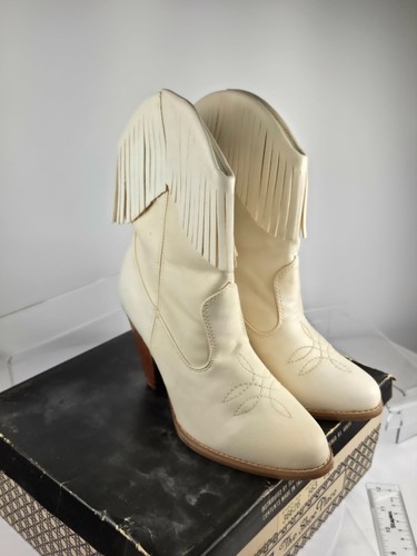 Vintage western fringe boots - vintage,