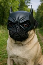 Batman Mask for Pug French Bulldog Dog Mask Halloween Costume