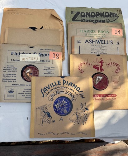 Job lot 78rpm records and - of,