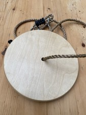Wooden disc rope swing - rope,