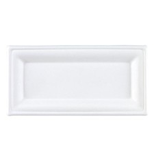 White Rectangular Compostable