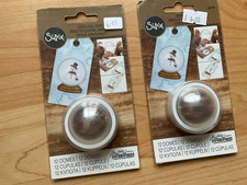 1.5" Sizzix Domes 2x packs of 12 plastic domes for cards crafts - unopened