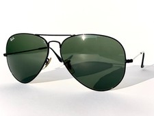 Ray-Ban RB3025 Aviator Black - 62mm (Pre-Owned) Authentic with Case and Cloth