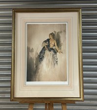 Beautiful Lithograph Print Of A Lady Titled ‘Ray’ By Sir William Russell Flint