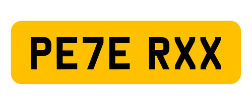 Cherished number plate - cherished,