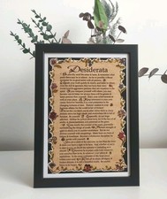 Desiderata  framed poem by Max