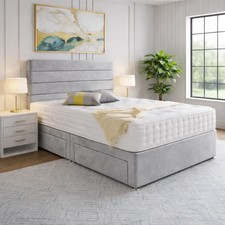 PLUSH DIVAN BED SET WITH