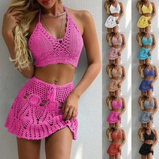 Boho Crochet Bikini Set Women