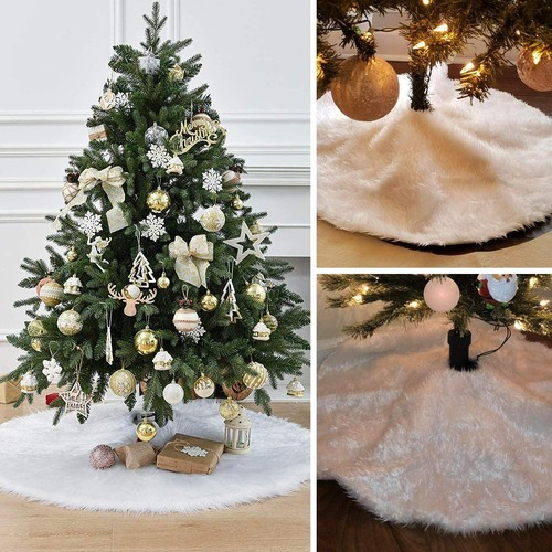 Christmas tree skirt base faux - christmas,