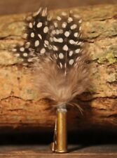 Handmade Feather Hat Pin Feather Brooch Pheasant Partridge Guinea Fowl Jill .22