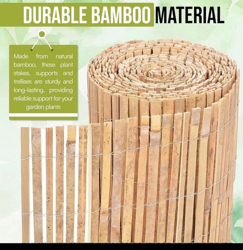 Heavy duty bamboo fence - 4m,