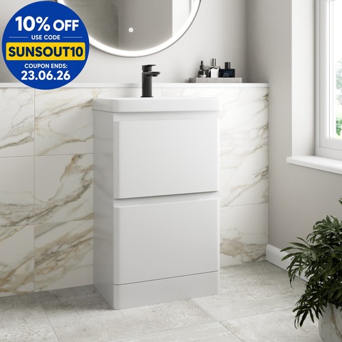 Bathroom cloakroom vanity unit - bathroom,