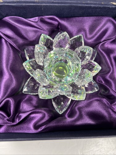 Crystal glass lotus flower - lotus,