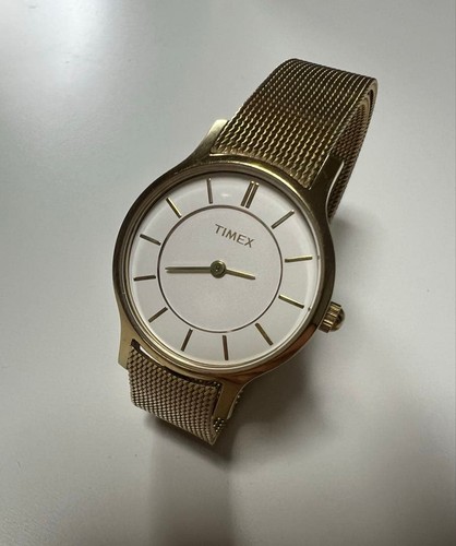 Timex watch quartz - quartz, gold