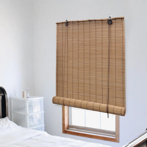 Walplus bamboo roller blind - bamboo,