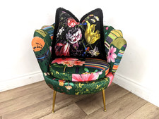 ARMCHAIR Scallop Shell Floral