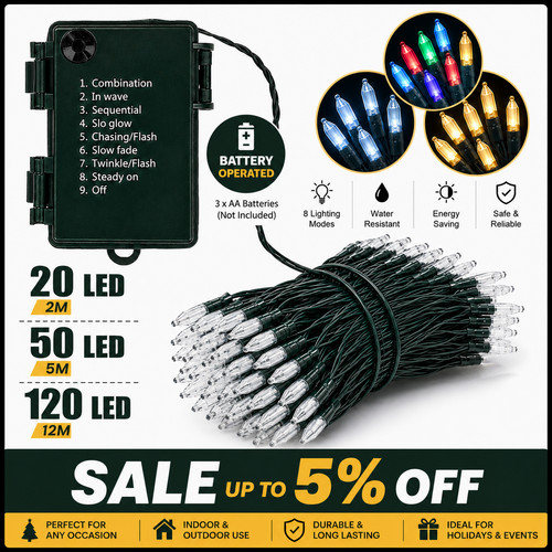 Battery operated led fairy - battery,