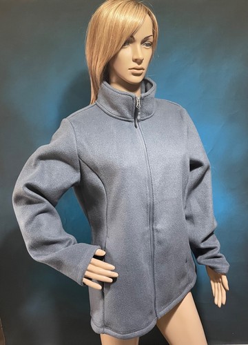 Heat blue zip front - zip, long