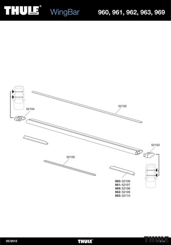 Thule wing bar - thule,
