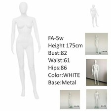 White Gloss Good Quality Full Body Female Mannequin FA-5W FREE NEXTDAY DELIVERY