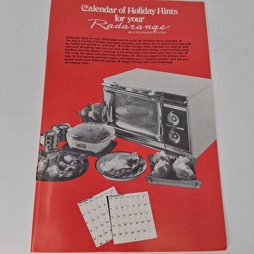 Radarange microwave oven - radarange,