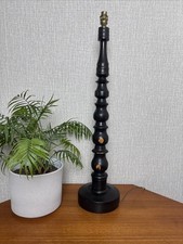 Tall Ebonised HardWood Turned