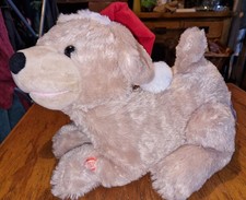 Singing And Farting Christmas Plush Labrador Dog, Novelty Christmas Item