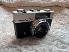 Konica C35 compact 35mm film camera WORKS!