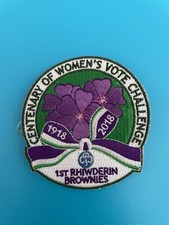 Girlguiding Centenary Of Women’s Vote Challenge Badge - Girl Guides 