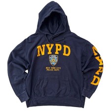Mens Navy Blue NYPD Pullover Sweatshirt