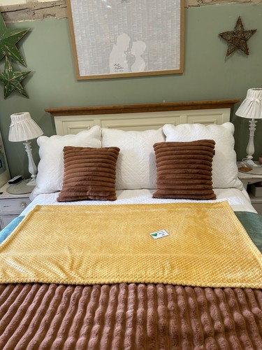 Snuggly soft ochre gold waffle - snuggly,