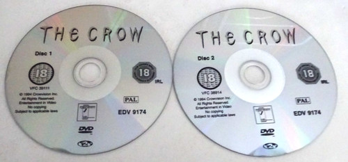 The crow dvd disc - the,