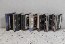 6 Used Blank Audio Cassette Tapes  TDK SA 60 / 90 1970's 1990`s