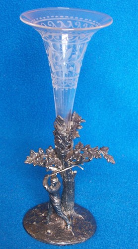 Antique silver plated epergne - antique,