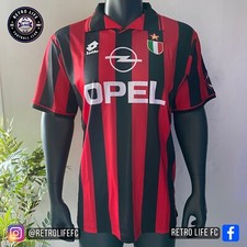 Retro AC Milan 1995/96 Home Shirt Baggio 18 Size UK XL (Please Read Description)