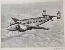 LARGE ORIGINAL COMPANY PRESS PROMOTIONAL PRINT LOCKHEED LODESTAR  25x20cm