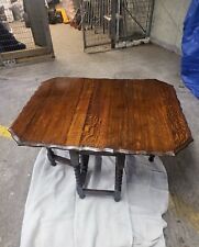 Vintage Oak Drop-Leaf Dining