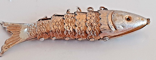 Vintage articulated fish - vintage,